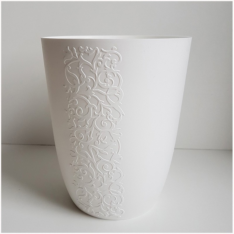 Osłonka Storczykówka Madlen ⌀12,5cm Biała