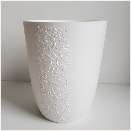 Osłonka Storczykówka Madlen ⌀12,5cm Biała