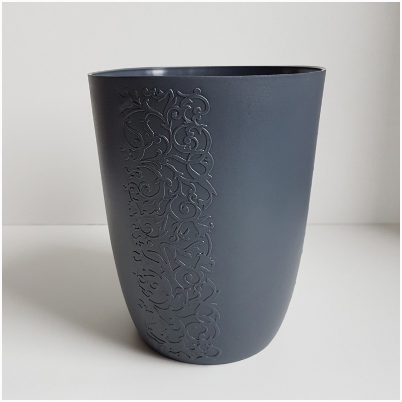 Osłonka Storczykówka Madlen ⌀12,5cm Grafitowa