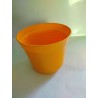 Doniczka "Prążki" ⌀17cm Żółta