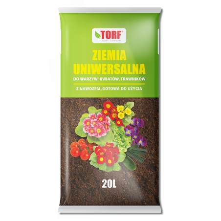 Ziemia Uniwersalna do kwiatów i warzyw 20L TORF