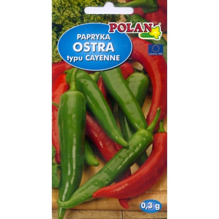 Papryka Ostra Typu Cayenne 0,3g Polan
