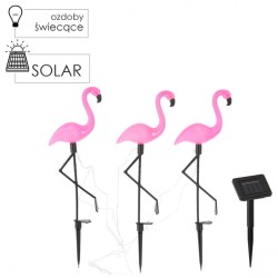 Lampa Solarna LED 3 Flamingi