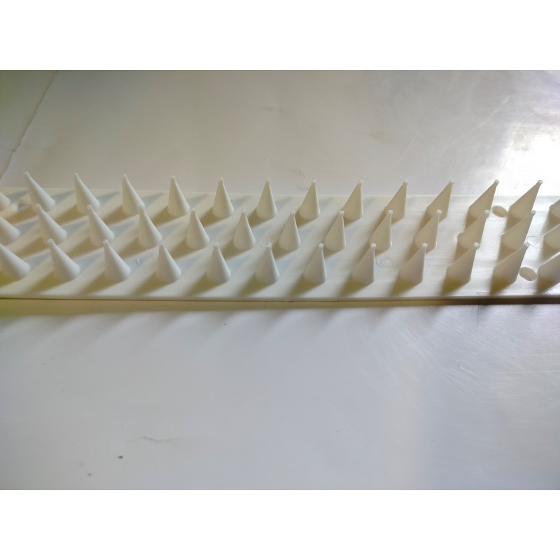 Plastikowe Kolce Przeciw Ptakom Białe 50cm
