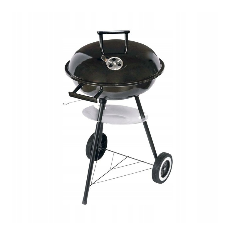 Grill Kociołkowy Węglowy Czarny ⌀42cm MG913