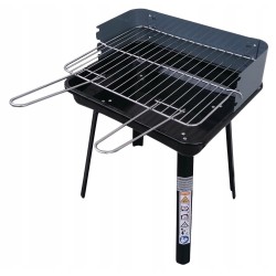 Grill Prostokątny Węglowy Składany 45x31x27cm MG936
