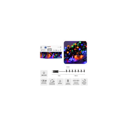 Lampki Choinkowe LED Kolorowe (CHERRY BALL) 200 Lampek  ~16m LED9980