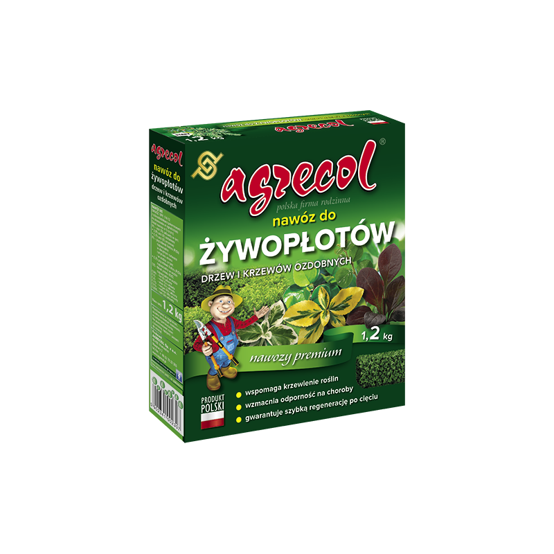 Nawóz do żywopłotów, drzew i krzewów ozdobnych 1,2kg AGRECOL