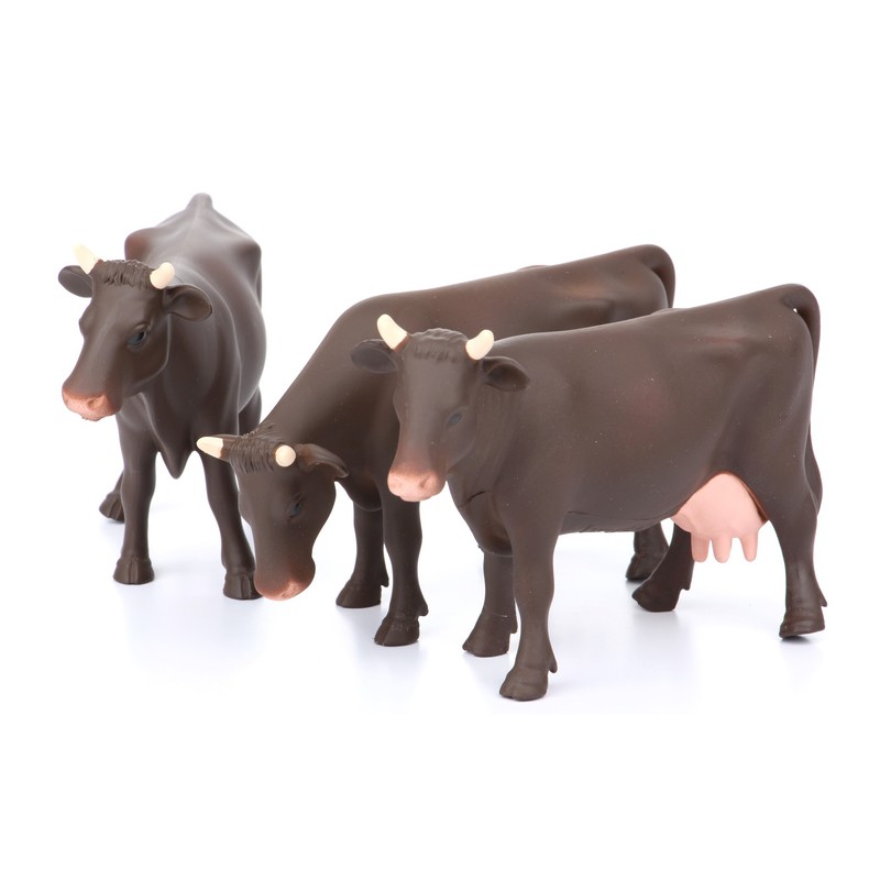 Figurki krowy w trzech pozach Bruder 02308