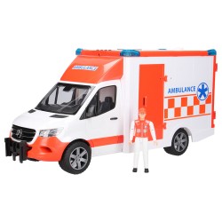 Auto Sprinter Ambulans z ratownikiem i sygnałami Bruder 02676