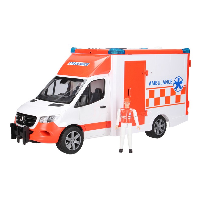 Auto Sprinter Ambulans z ratownikiem i sygnałami Bruder 02676