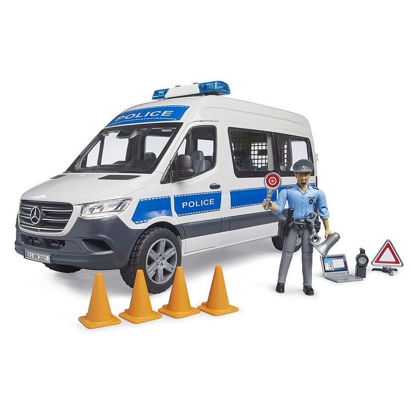 Mercedes-Benz Sprinter Policja z figurką policjanta Bruder 02683