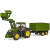 Ciągnik John Deere 7R 350 z przyczepą Bruder 03155