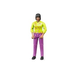 Figurka kobiety w różowych dżinsach Bruder 60403