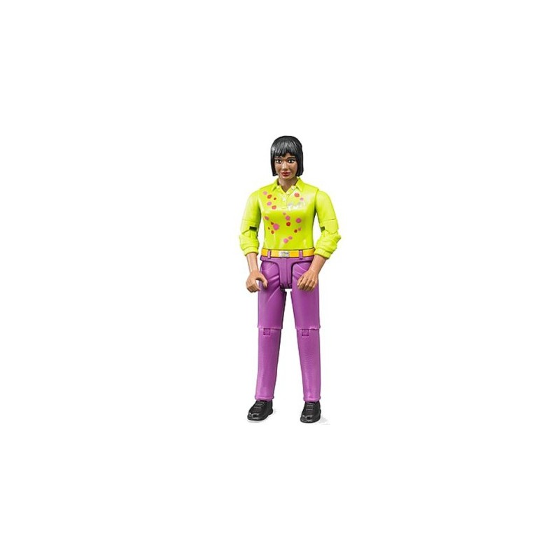 Figurka kobiety w różowych dżinsach Bruder 60403