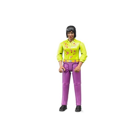 Figurka kobiety w różowych dżinsach Bruder 60403