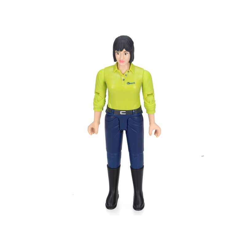 Figurka kobiety w ciemnoniebieskich dżinsach Bruder 60405