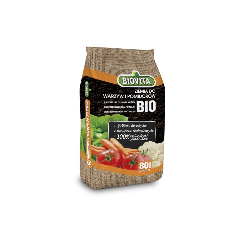 Ziemia do Warzyw i Pomidorów BIO 80L Biovita