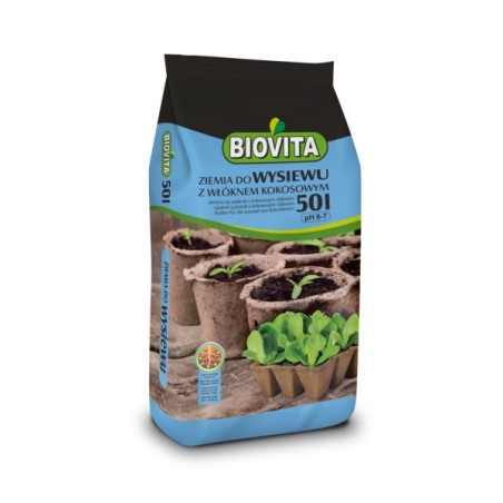 Ziemia do Wysiewu z Włóknem Kokosowym 50L Biovita 48 szt