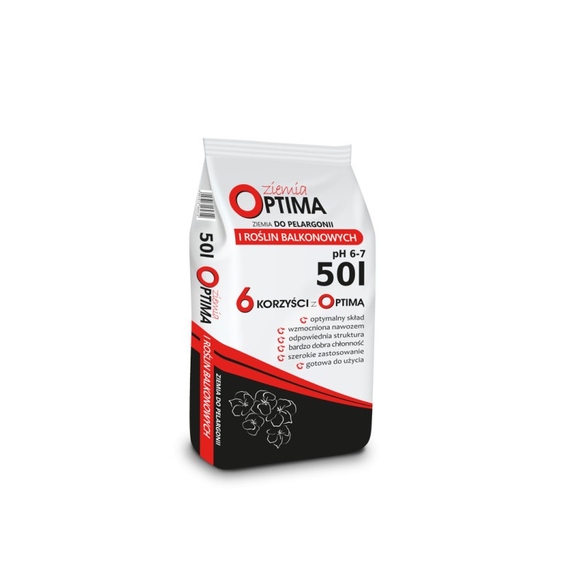 Ziemia OPTIMA do roślin balkonowych 50L BIOVITA - 48 szt