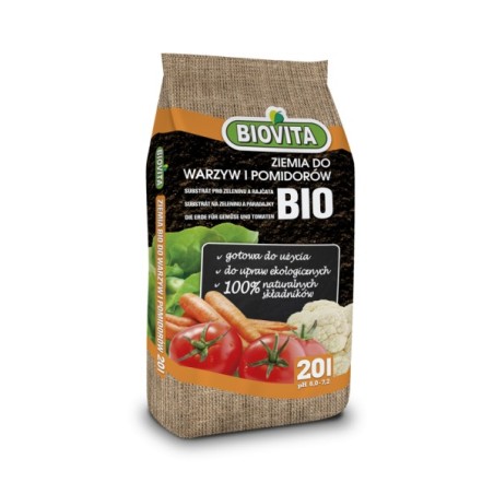 Ziemia do Warzyw i Pomidorów BIO 20L 120 sztuk