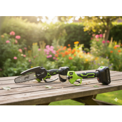 Piła Akumulatorowa GAŁĘZIOWA 15CM + Sekator Alumulatorowy 25MM GardenLine-Zestaw