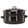 Garnek Emaliowany 25l 40cm brąz