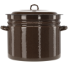 Garnek Emaliowany 40 l brąz