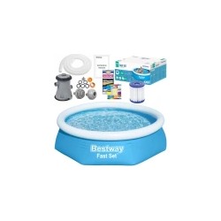 Basen rozporowy 244x61cm Bestway Fast Set z pompą i filtrem