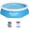 Basen rozporowy 244x61cm Bestway Fast Set z pompą i filtrem