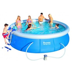 Basen rozporowy 457x107cm Bestway Fast Set z pompą i drabinką