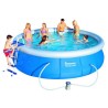 Basen rozporowy 457x107cm Bestway Fast Set z pompą i drabinką