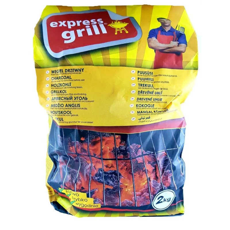 Węgiel drzewny do grilla 2 kg Express Grill Mirand (dawny Białowieski)
