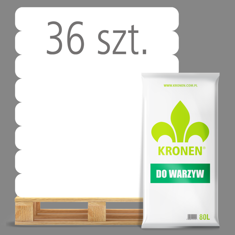 Ziemia do warzyw 80L KRONEN 36sztuk