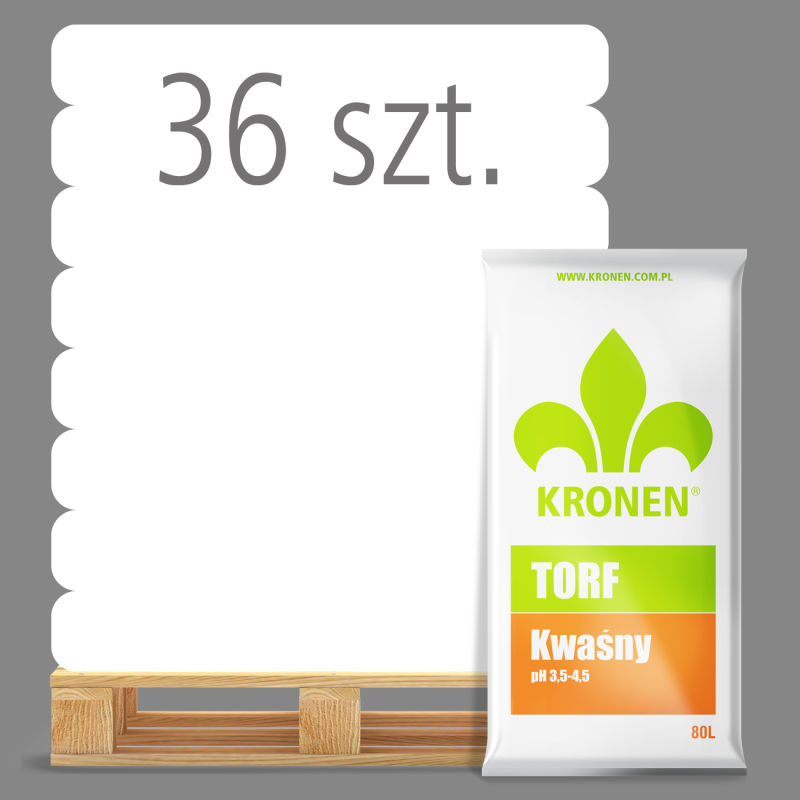 Torf Kwaśny 80L 36sztuk KRONEN