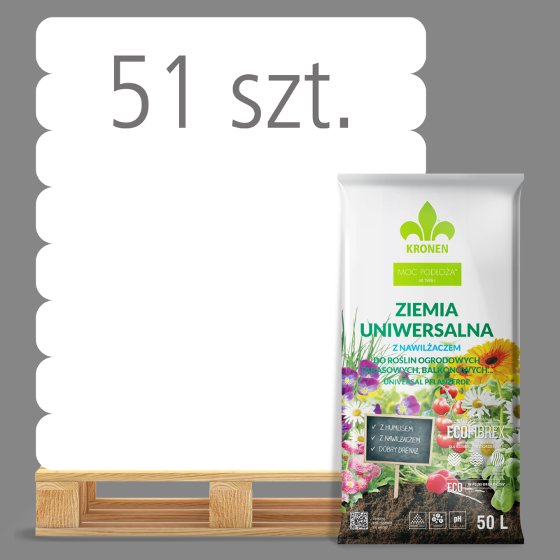 Ziemia uniwersalna  50L 51sztuk KRONEN