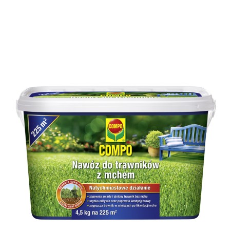 Nawóz do trawników z mchem 4,5kg COMPO