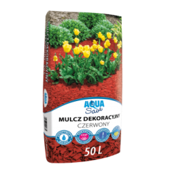 Mulcz dekoracyjny 50L czerwony HOLLAS