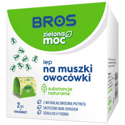 Lep na Muszki Owocówki ZIelona Moc (2 szt. + płyn 40ml) BROS