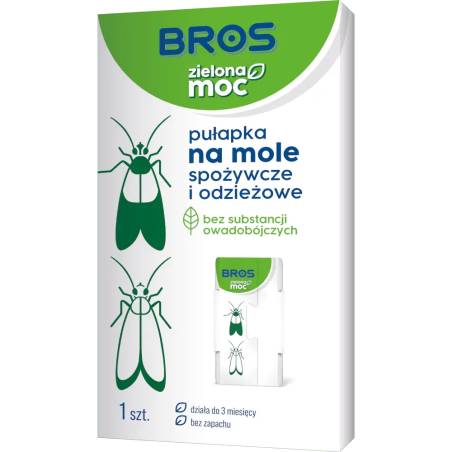 Pułapka na Mole Spożywcze i Odzieżowe Zielona Moc BROS