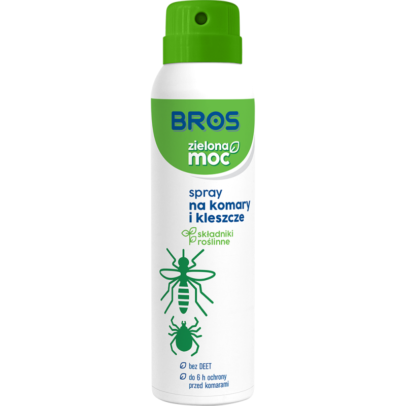 Spray na Komary i Kleszcze Zielona Moc 90ml BROS