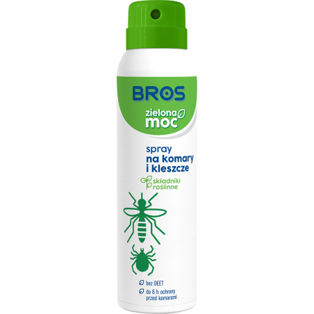 Spray na Komary i Kleszcze Zielona Moc 90ml BROS