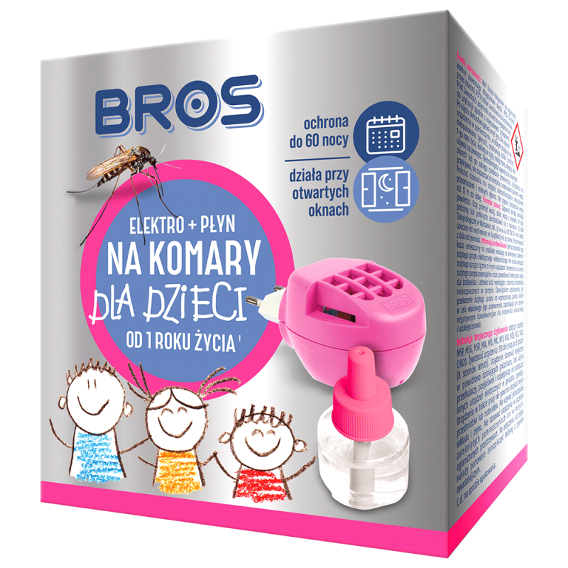 Elektro + Płyn na Komary Dla Dzieci BROS