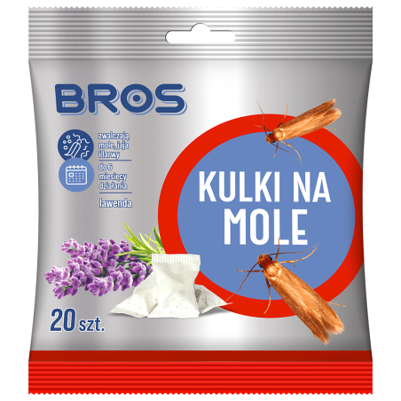 Kulki na Mole Lawendowe 20 szt. BROS