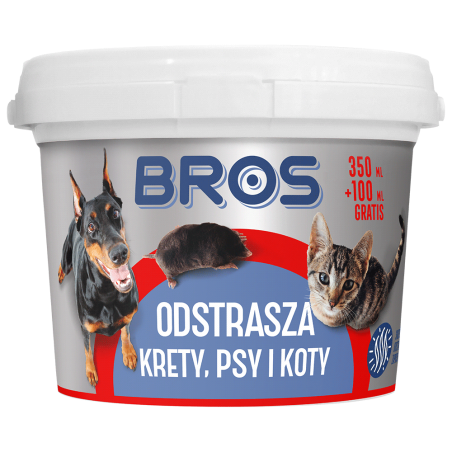 Proszek Odstraszający Krety, Psy i Koty 450ml BROS
