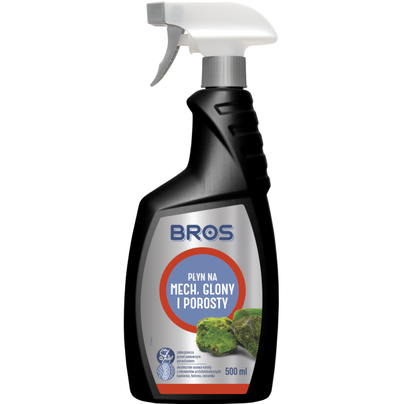 Płyn na Mech, Glony i Porosty 500ml BROS
