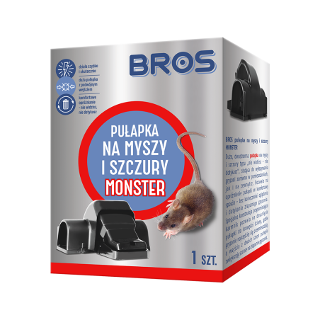 Pułapka na Myszy i Szczury MONSTER 1 szt. BROS