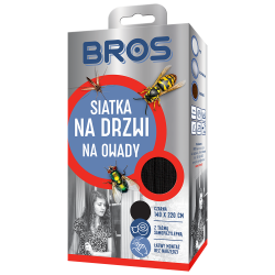 Siatka na Drzwi 140x220 Czarna BROS