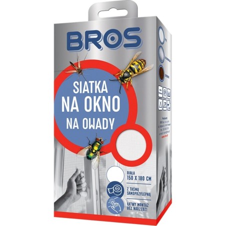 Siatka na Okno 150x180 Biała BROS