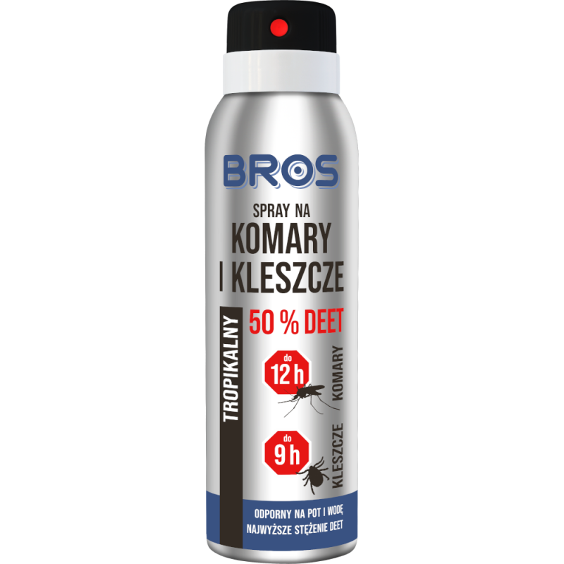 Spray na Komary i Kleszcze 50% DEET 90ml BROS